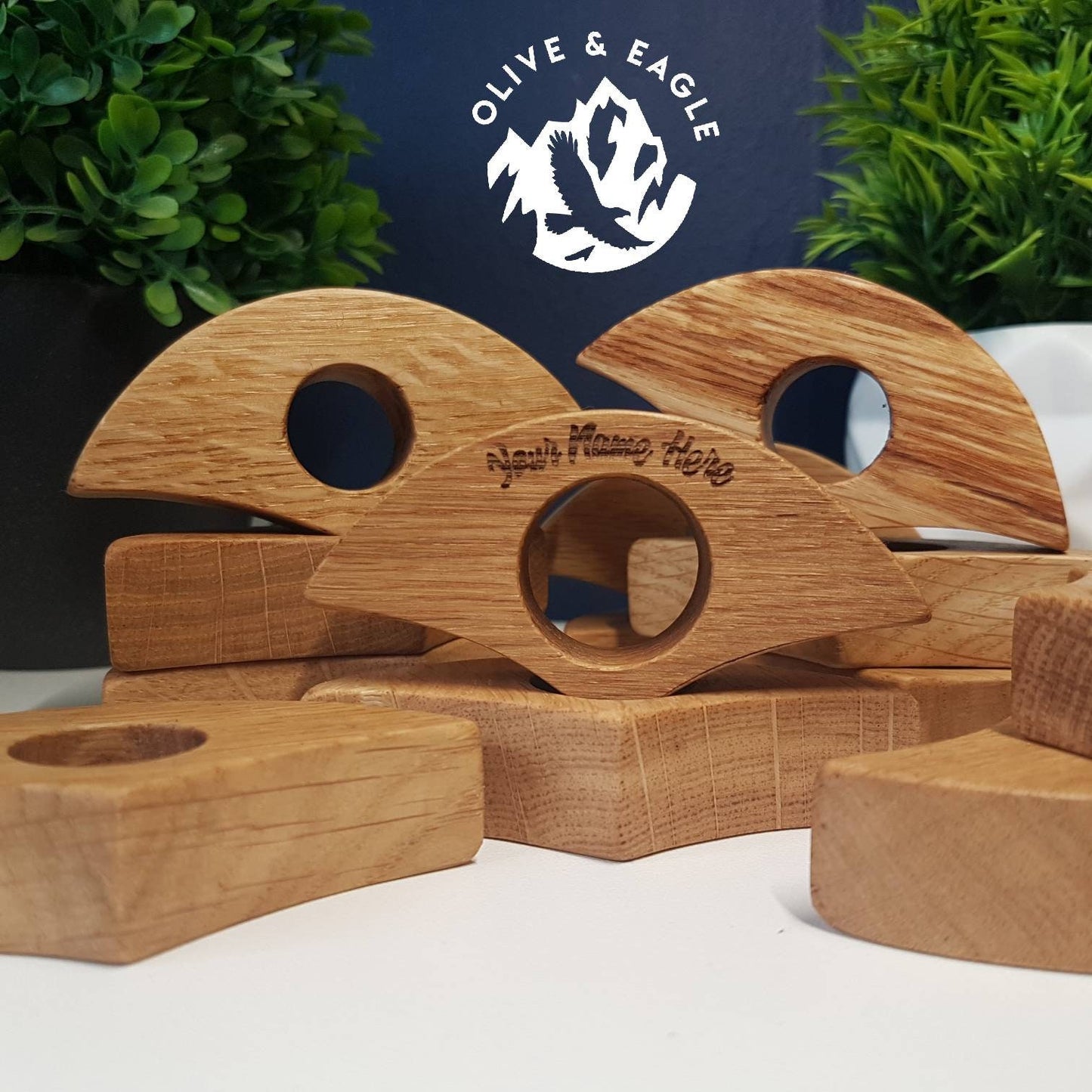 Personalised Oak Book Thumb spreader