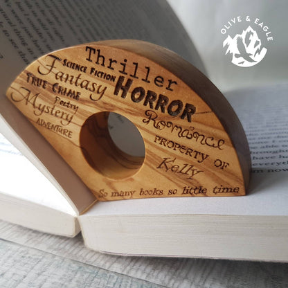 Personalised themed page holder,