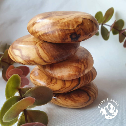 pocket pebble, olive wood , worry wood , pocket hug ,