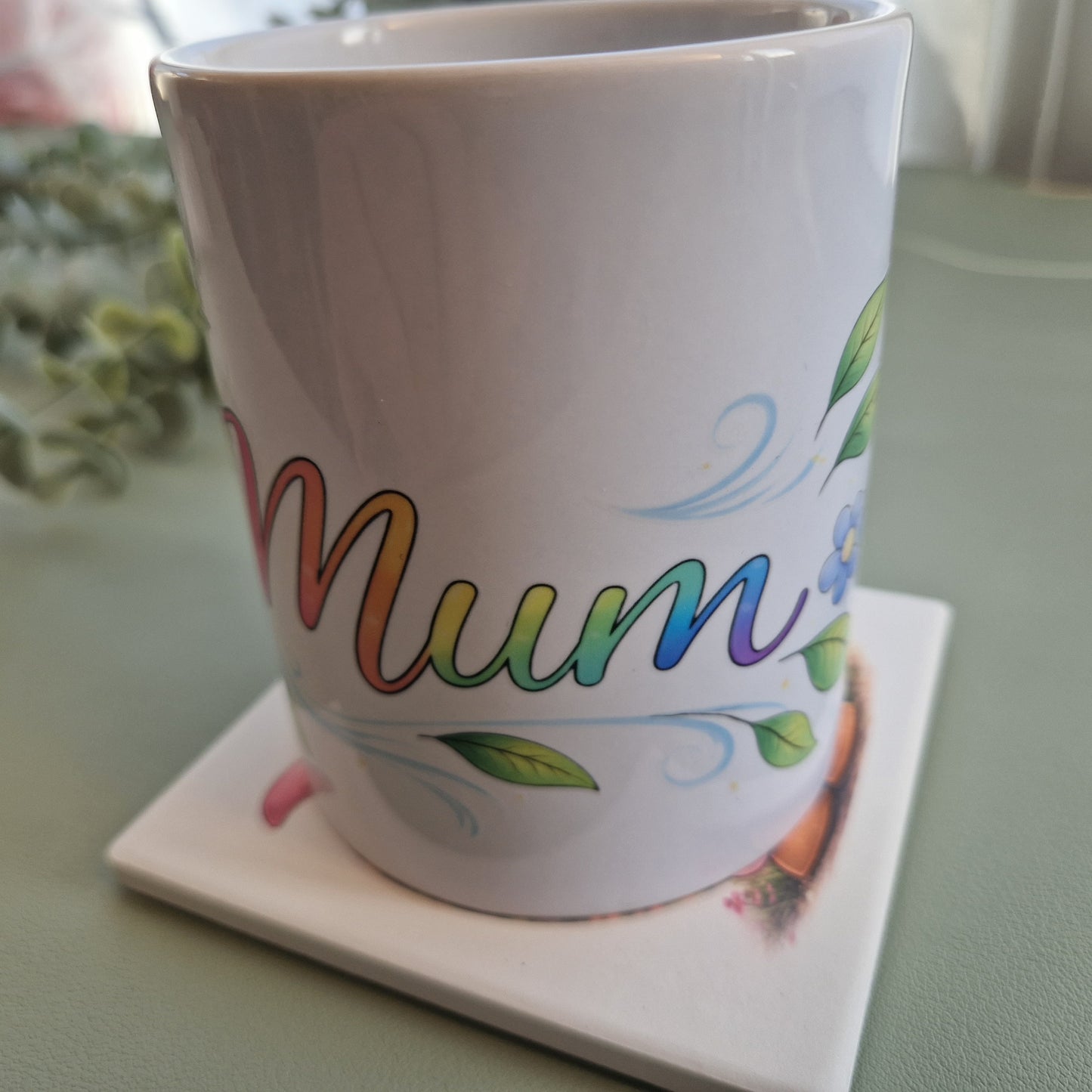 Mum Floral Ceramic Mug